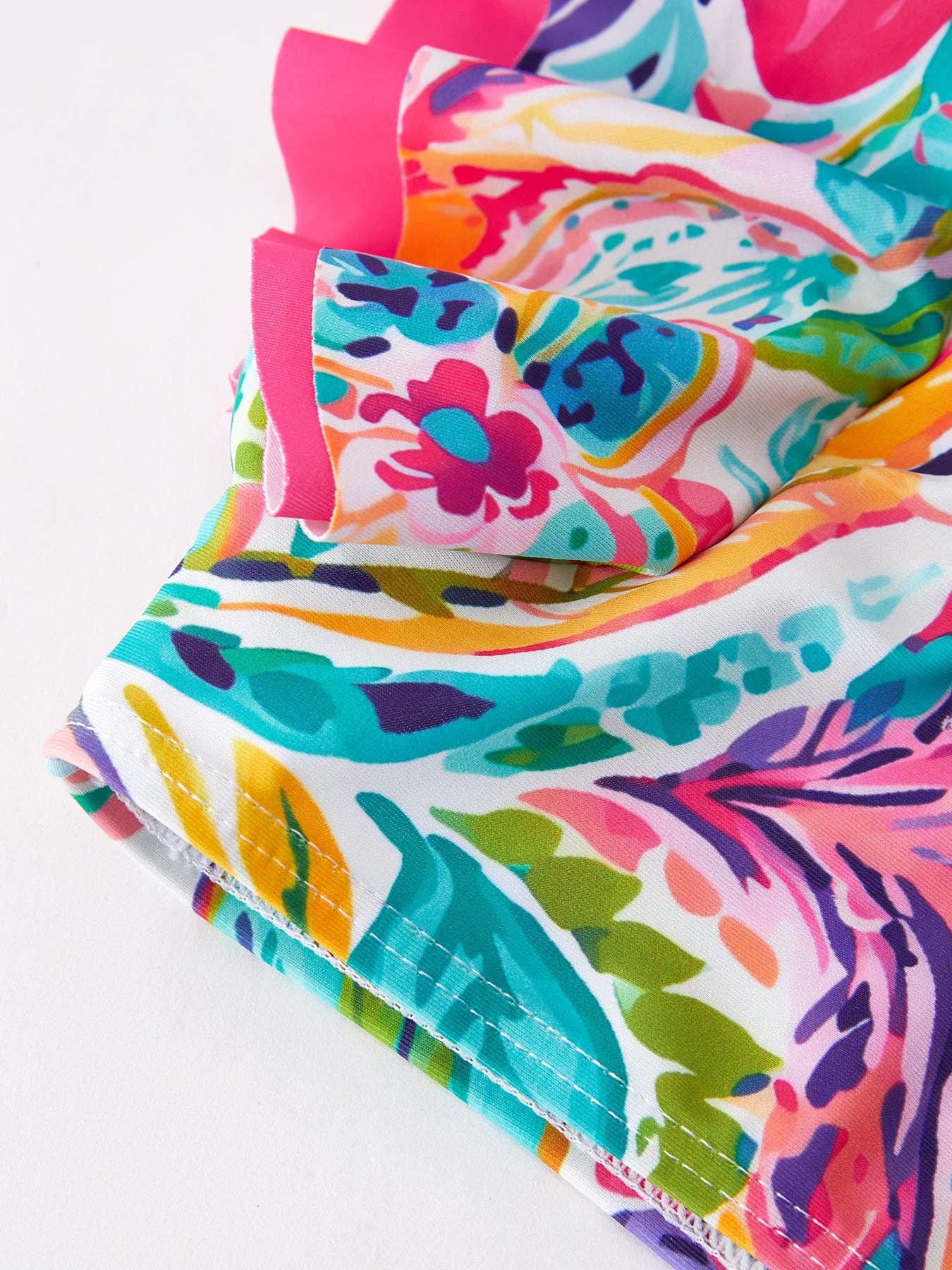 Floral Ruffle 2 piece Swim