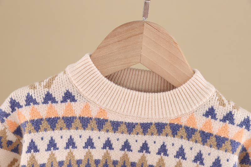 Jacquard Pullover Sweater