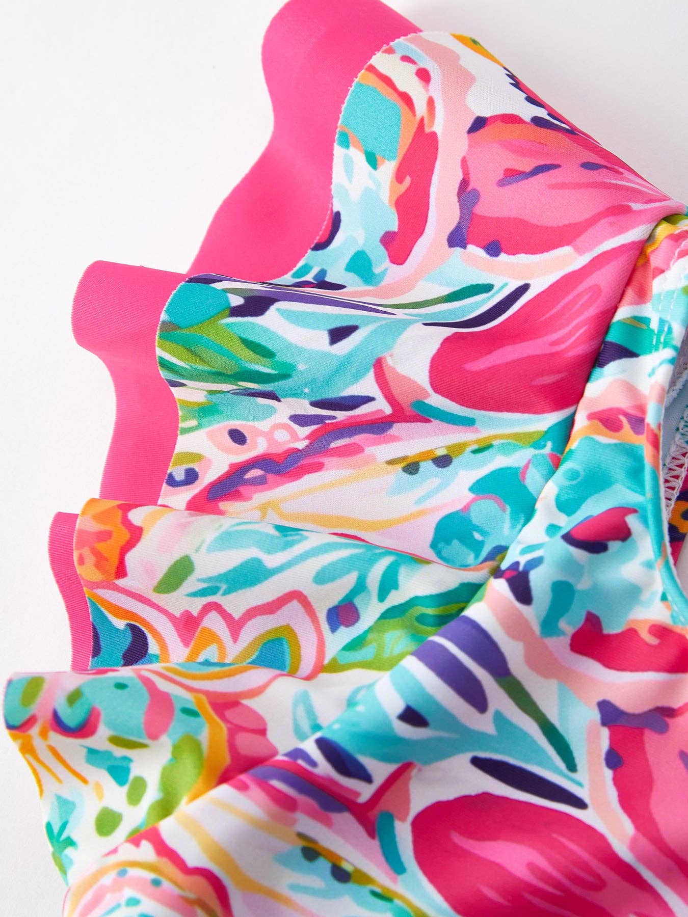 Floral Ruffle 2 piece Swim