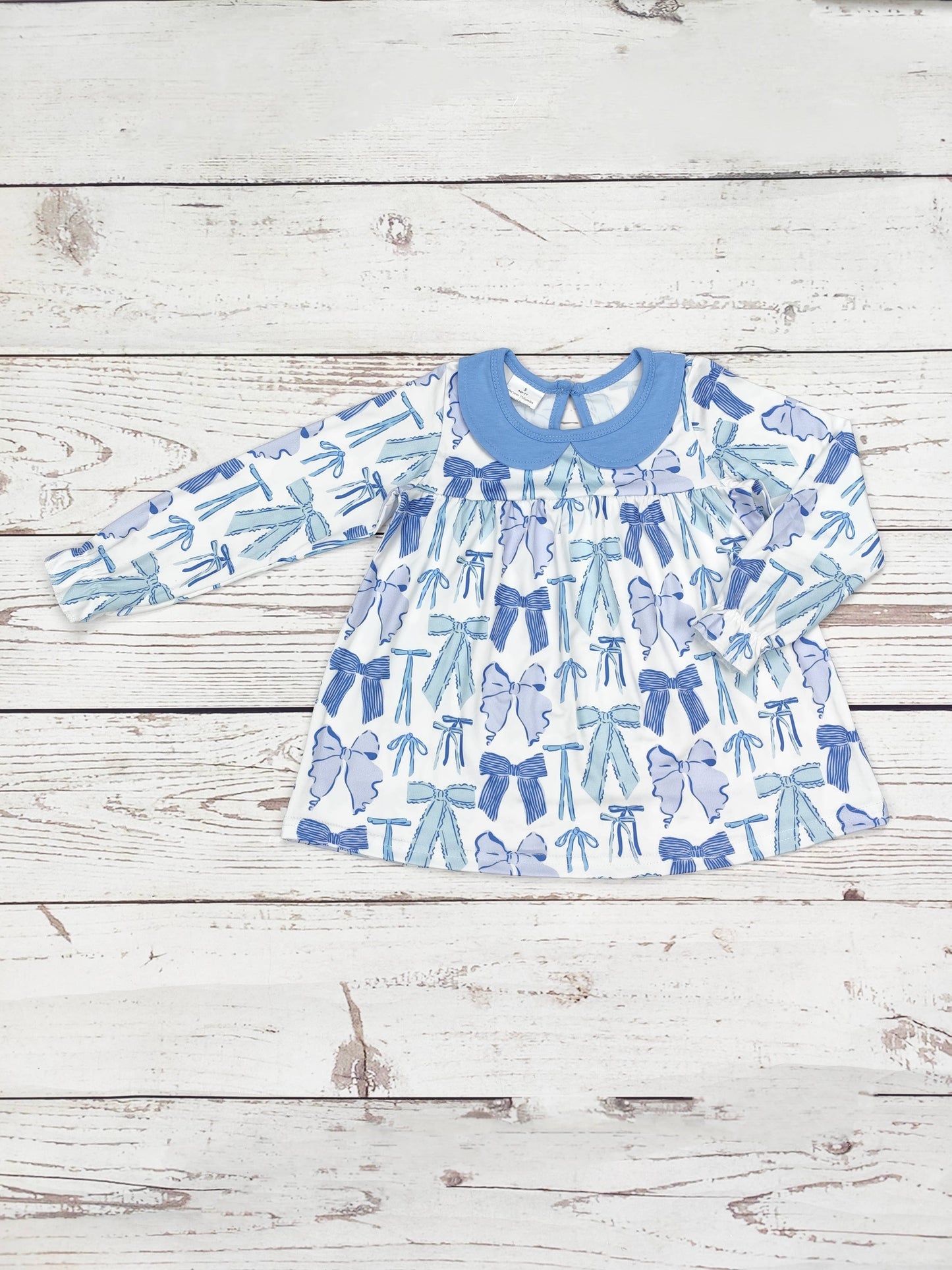 Bow Print Top and Leggings Set