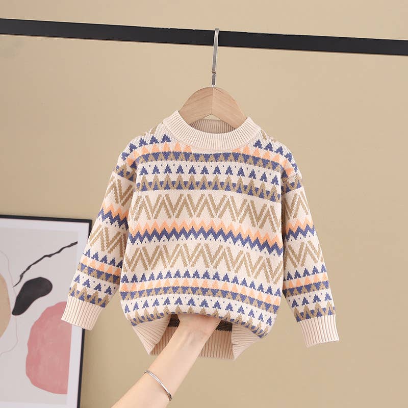 Jacquard Pullover Sweater