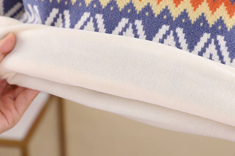 Jacquard Pullover Sweater