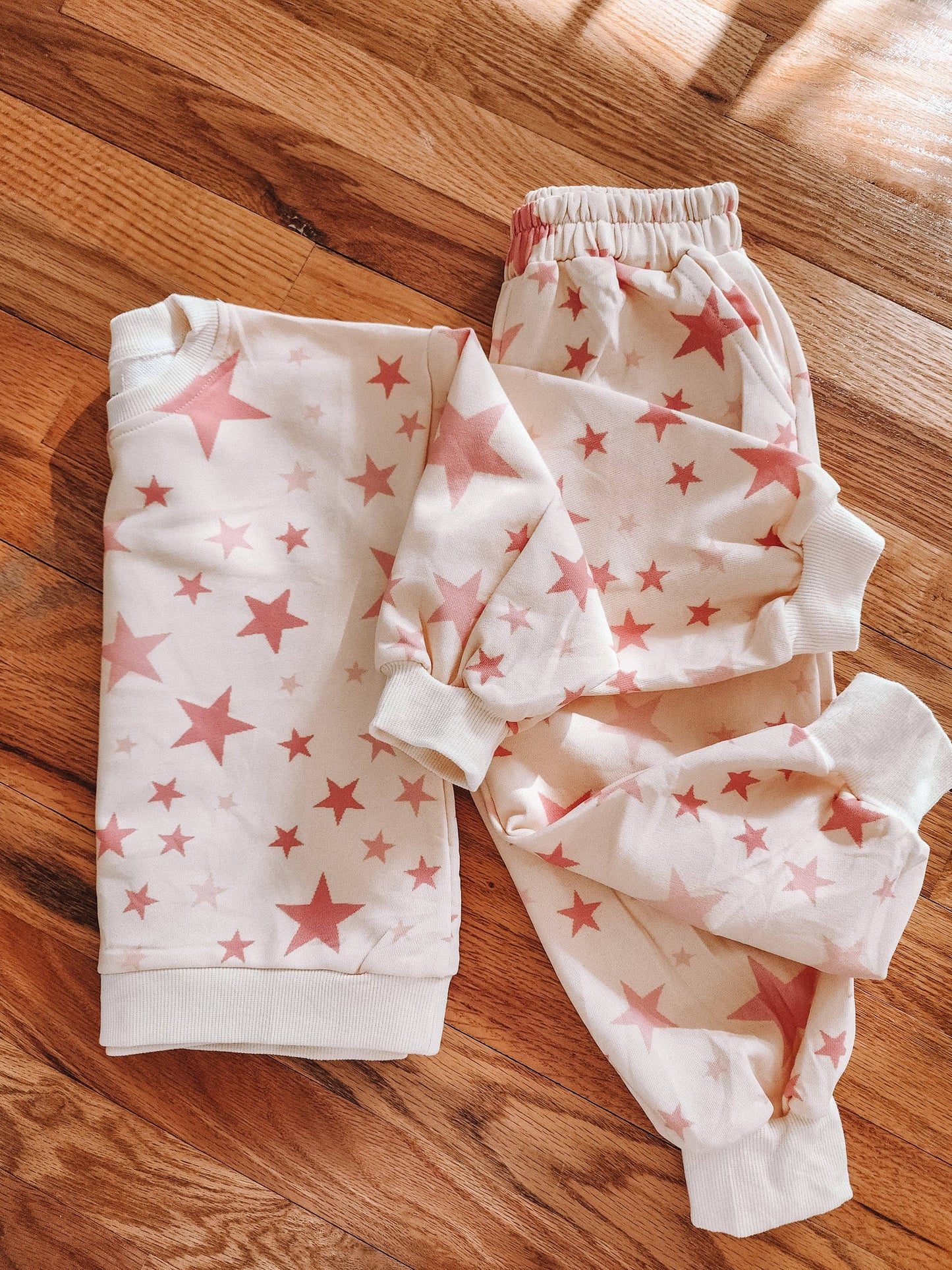 Cream & Pink Stars - Lounge Set