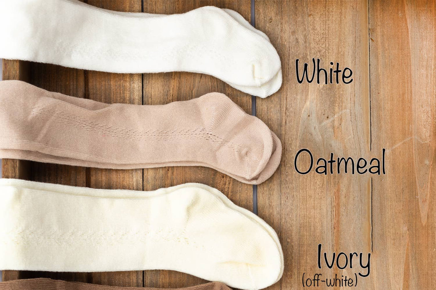 French Tights Cotton Knit Lace Stocking