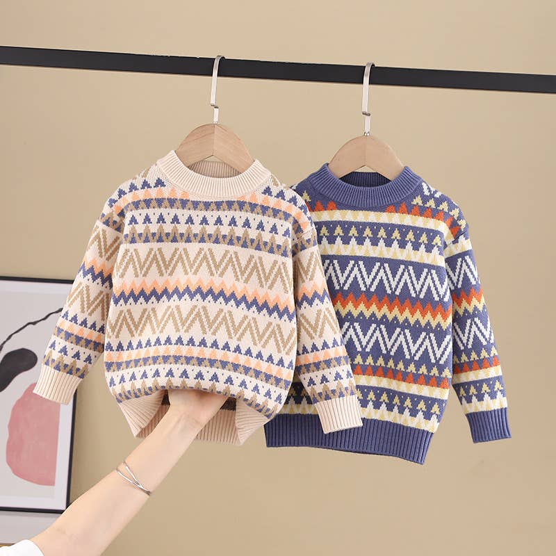 Jacquard Pullover Sweater