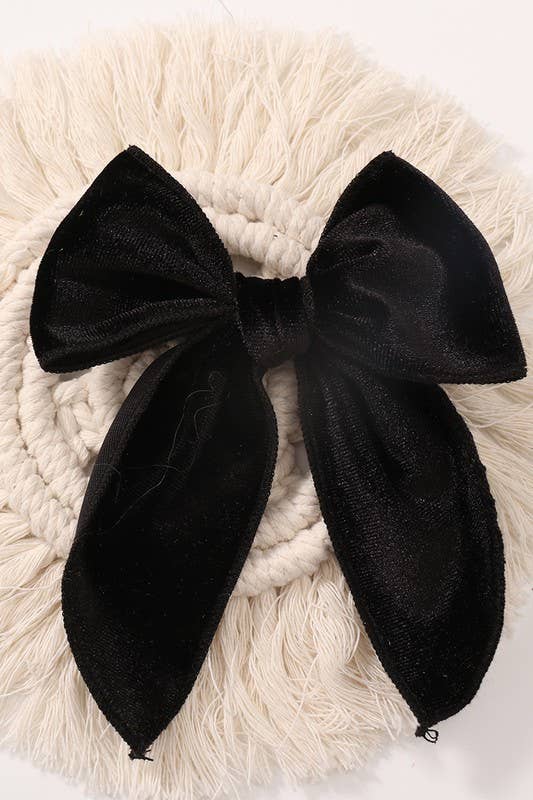Edged Velvet Bows With Clip