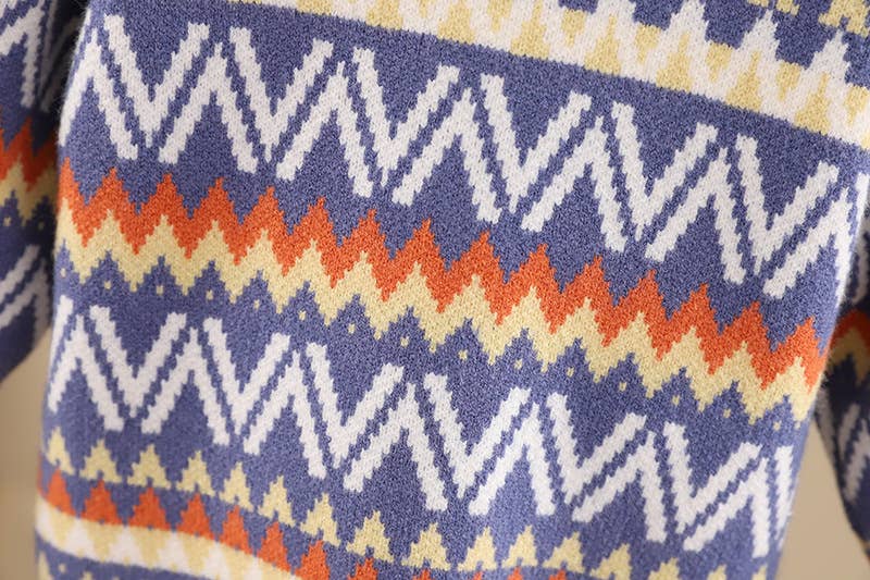 Jacquard Pullover Sweater