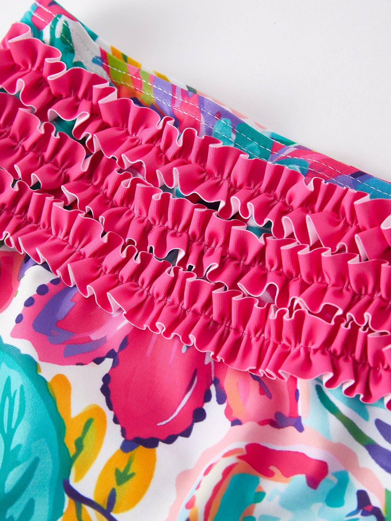 Floral Ruffle 2 piece Swim