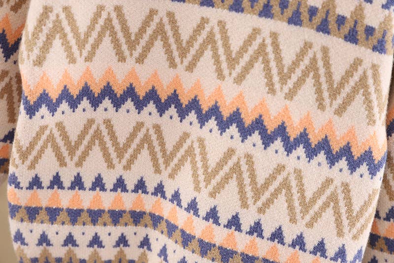 Jacquard Pullover Sweater