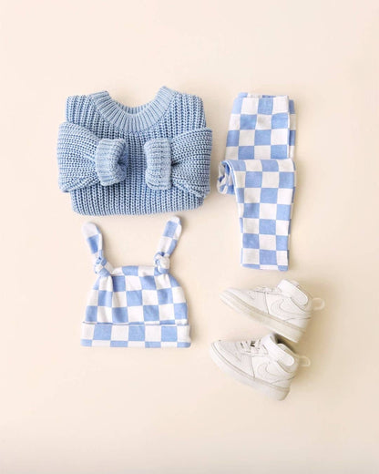 Checkered Leggings | Blue