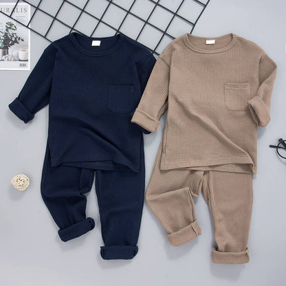 2-piece Ribbed Top & Pant Set