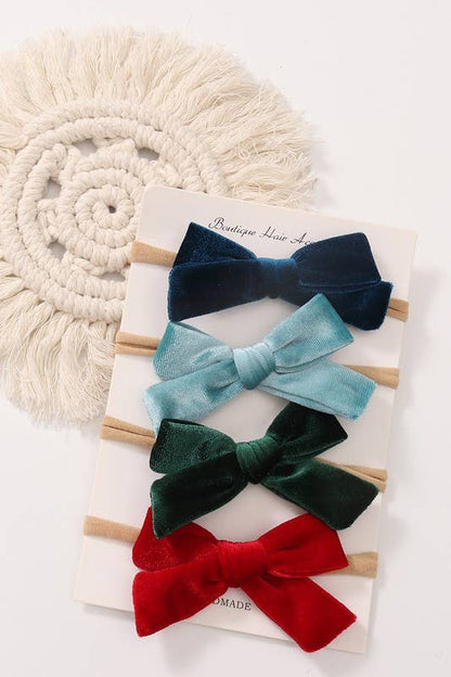 Velvet Bow Headband