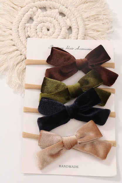 Velvet Bow Headband