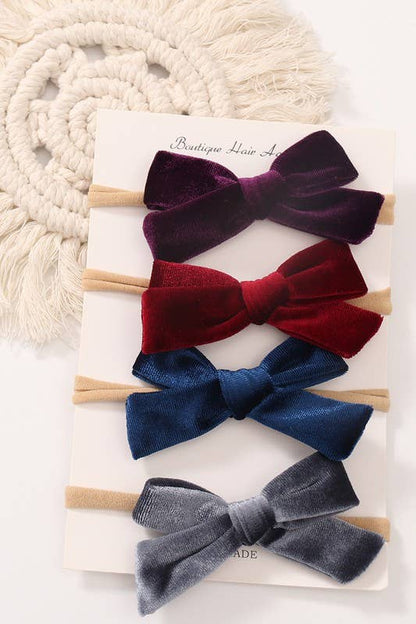 Velvet Bow Headband