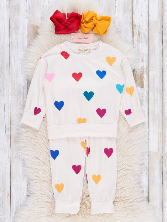 Rainbow Hearts Set