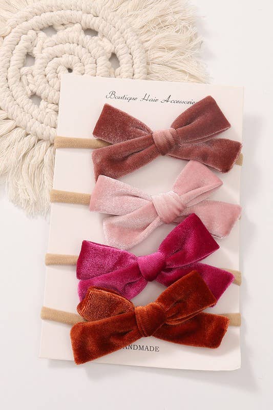 Velvet Bow Headband